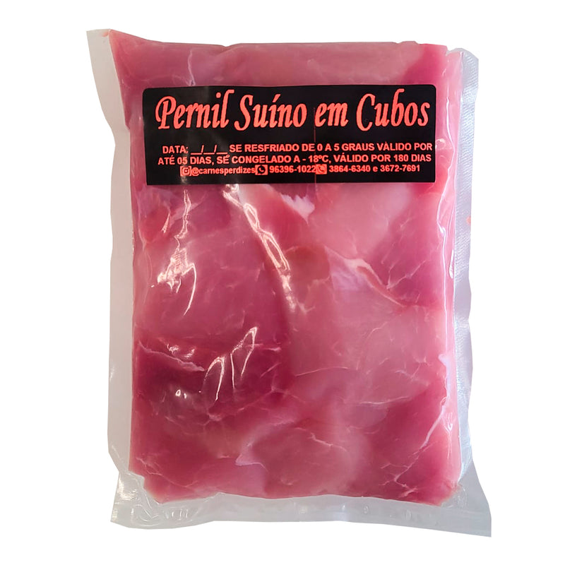 PERNIL SUINO EM CUBOS - 550g - Carnes Perdizes