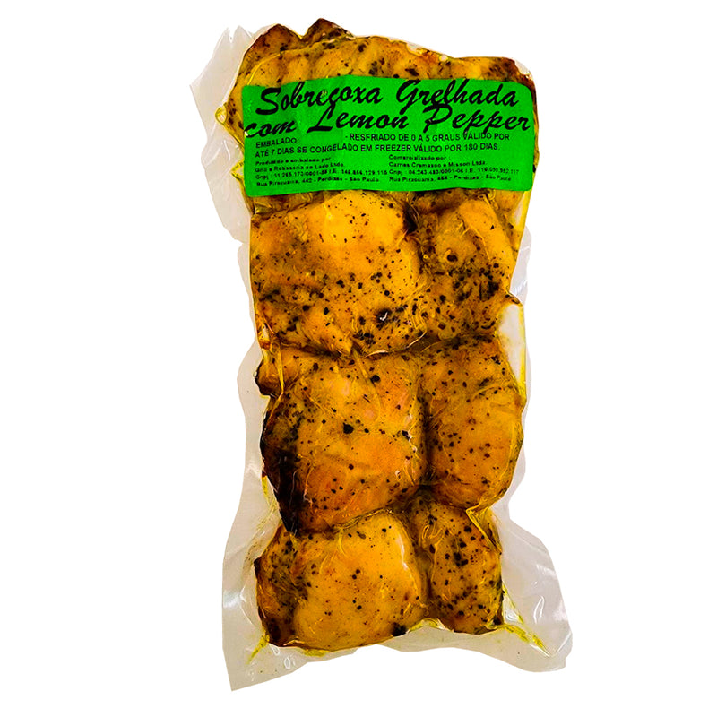 SOBRECOXA GRELHADA COM LEMON PEPPER - 380g - Carnes Perdizes
