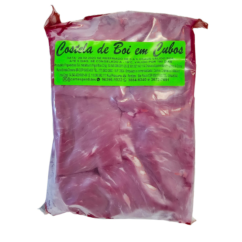 COSTELA DE BOI EM CUBOS - 1,1kg - Carnes Perdizes