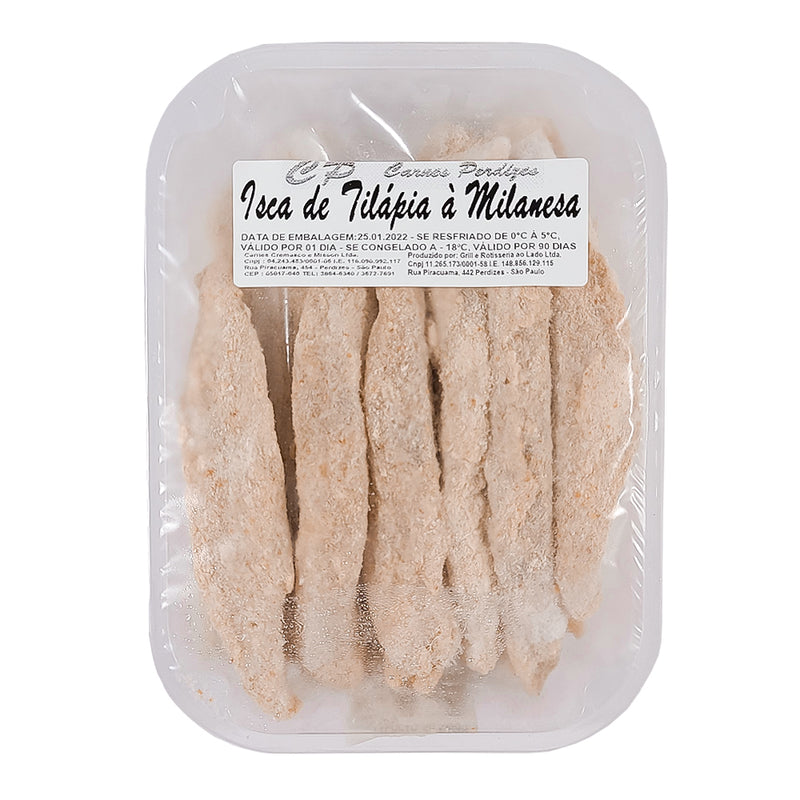 ISCA DE TILAPIA À MILANESA - 430g - Carnes Perdizes