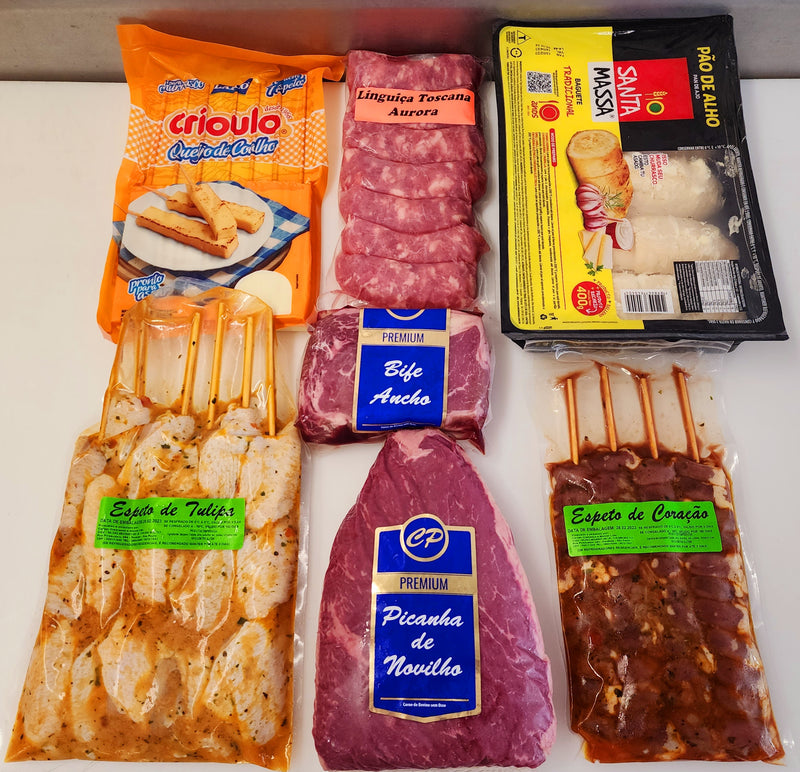 KIT CHURRASCO - 6 PESSOAS (TRADICIONAL) - Carnes Perdizes