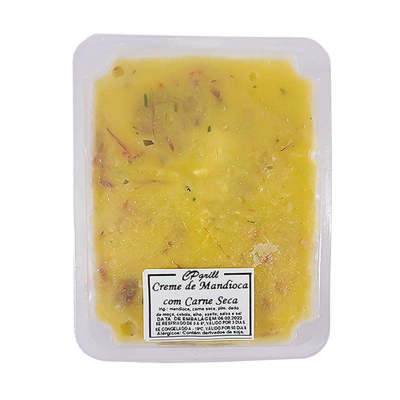 CREME DE MANDIOCA COM CARNE SECA - 450g - Carnes Perdizes