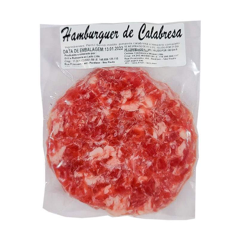 HAMBURGUER DE CALABRESA - 150g - Carnes Perdizes